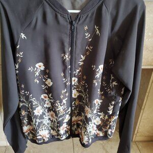 Maurices floral bomber jacket